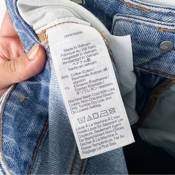 Madewell Curvy Perfect Vintage Straight Jean Hoye Wash Comfort Stretch Blue 28 - Picture 6 of 9